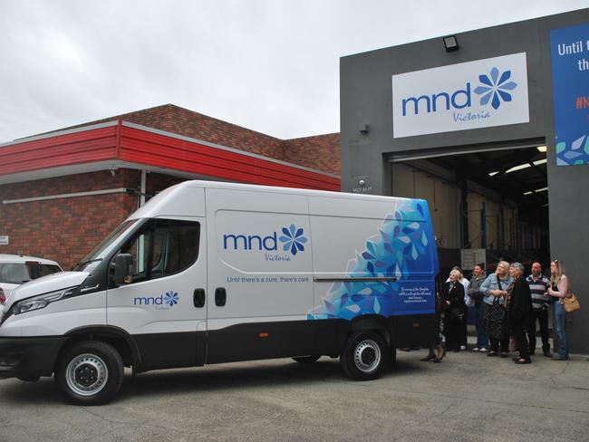 A new delivery van for MND Victoria has been named in Jane Broughton’s honour.