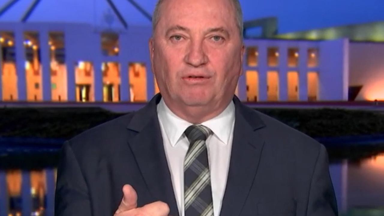 Nationals MP Barnaby Joyce. Picture: Seven