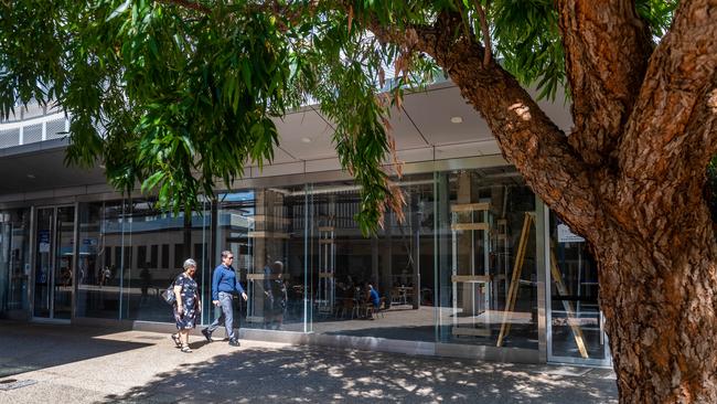 The shopfitters have moved in and begun work on a new Tommy Bahama store in Darwin's Smith St Mall. Picture: Che Chorley