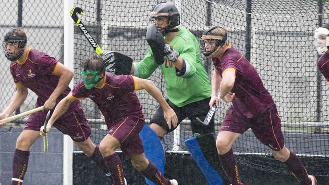 Hockey Nationals - Queensland V ACT - Cairns based Queensland player Cade Coghlan (right) . Picture: Brian Cassey