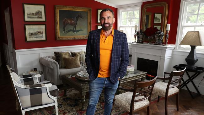 Celebrity hairdresser Joh Bailey at his property in Sutton Forest in the Southern Highlands. John Feder/The Australian.