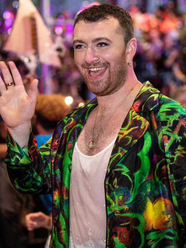 Sam Smith at the Mardi Gras parade in February. (Picture: AAP Image/James Gourley)