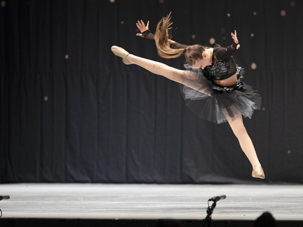 Southern Tasmanian Dancing Eisteddfod, Maya Vollus (IPA) during the 12 Years Jazz Solo at Wrest Point. Picture: Chris Kidd