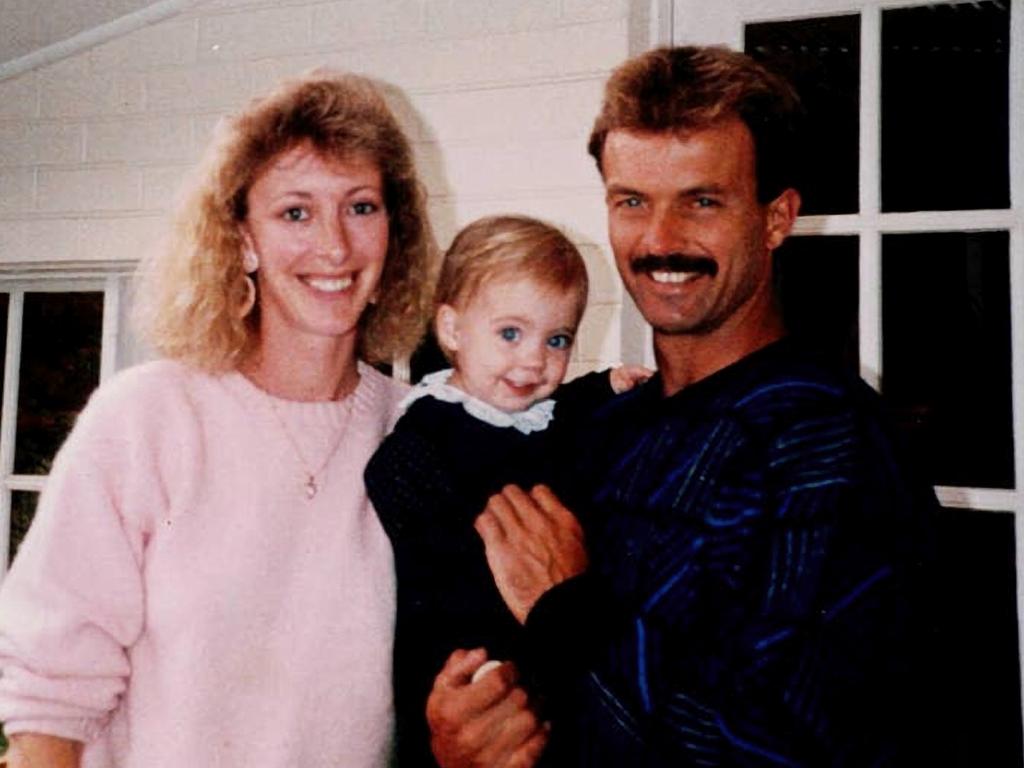 Bronwyn Winfield, Jon Winfield and their daughter Lauren (centre).