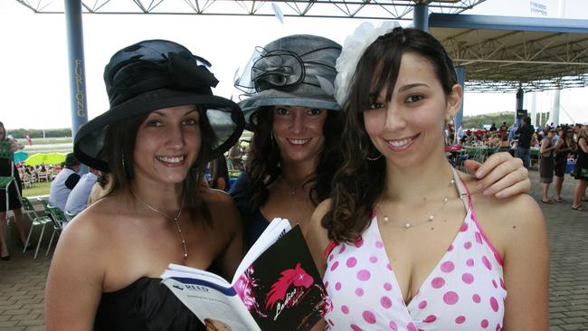 Rachael Measures, Ellana Parkyn and Jasmine Gibson in 2009. Picture: Barry Leddicoat