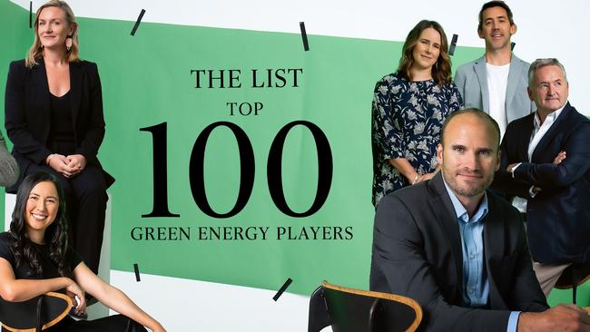 The List, out in print and online on Friday, features Australia’s top green energy players.