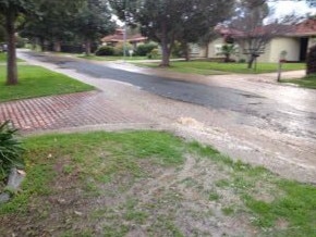 01/08/19. Flood pictures taken on Jaycee St at Modbury North. Picture: Supplied.