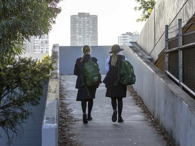 Anxiety, stress and family issues may contribute to children skipping school. Picture: NewsWire / Sarah Marshall