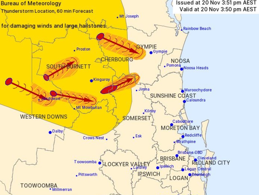 Brisbane Weather: Severe Thunderstorm Warning Issued For South East Qld ...