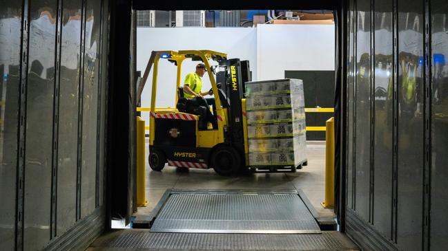 A female worker was struck by a forklift at D’Orsogna Ltd’s Mickleham processing facility.