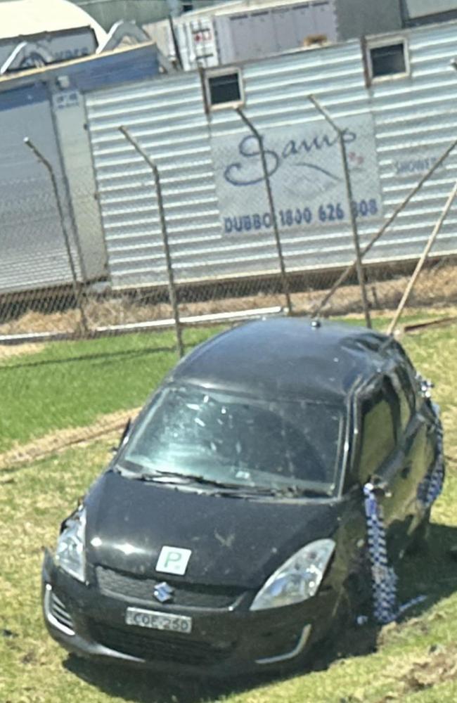 A 16-year-old driver has been charged with middle range drink driving after he allegedly rolled his vehicle on Mitchell Hwy, Dubbo. Photo: Supplied.