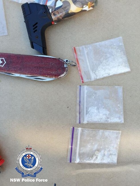 Drugs and weapons were allegedly seized in a series of early morning raids at Cessnock. Picture: NSW Police.