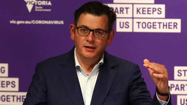 Premier Daniel Andrews can redeem himself by accepting responsibility and apologising to Victorians. Picture: Getty Images