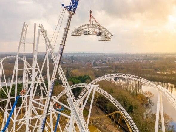 The UK’s fastest and tallest roller-coaster has been completed