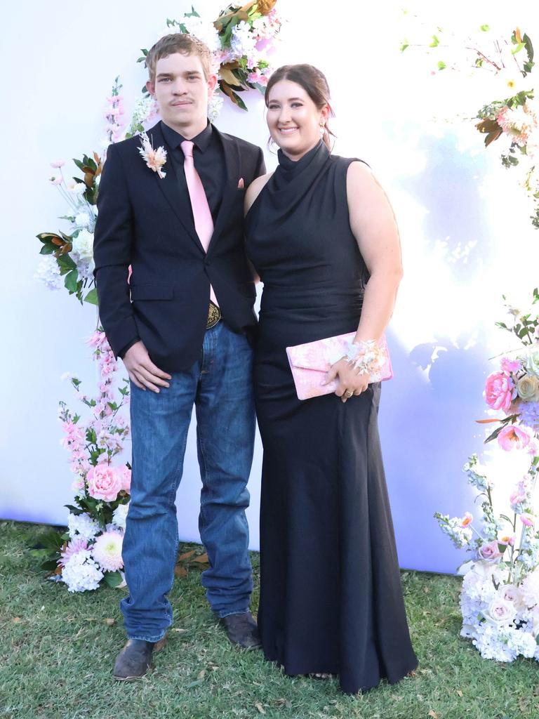 Sophie with formal partner at the 2024 St Ursula's College formal.