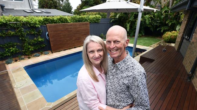 Wheelers Hill's locals Rick and Cristine Castricum have raised three sons and even had their granddaughter Leilani born in their 10 Trafford Court home. Picture: David Smith.