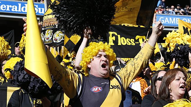 Tiger fans could be projected onto the MCG stands when footy restarts.