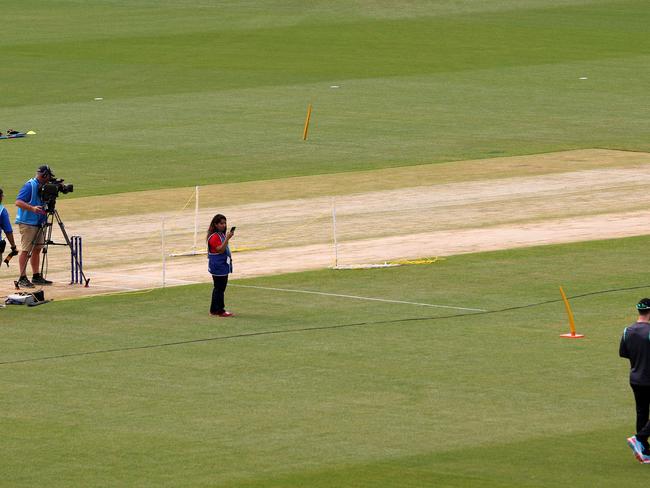 There were initial concerns over the quality of the pitch in New York. Picture: Robert Cianflone/Getty Images/AFP