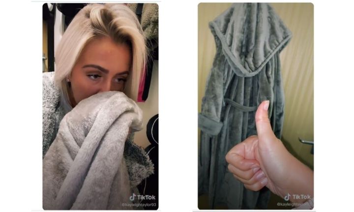 The lush laundry hack gets the thumbs up. Images: TikTok /@kayleightaylor93