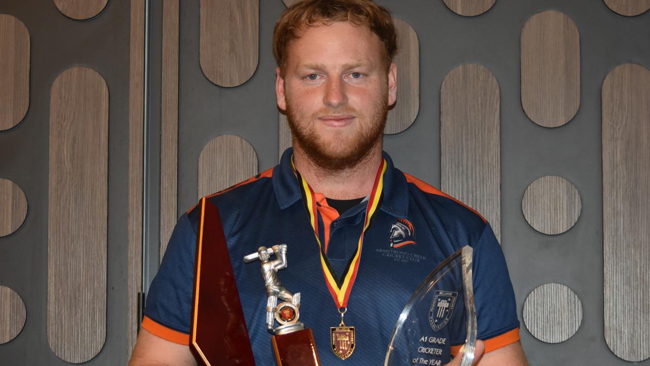 Armstrong Creek batter Clay Mulgrew won the Ray Menzies Medal in 2023-24. Picture: Mark Heenan.