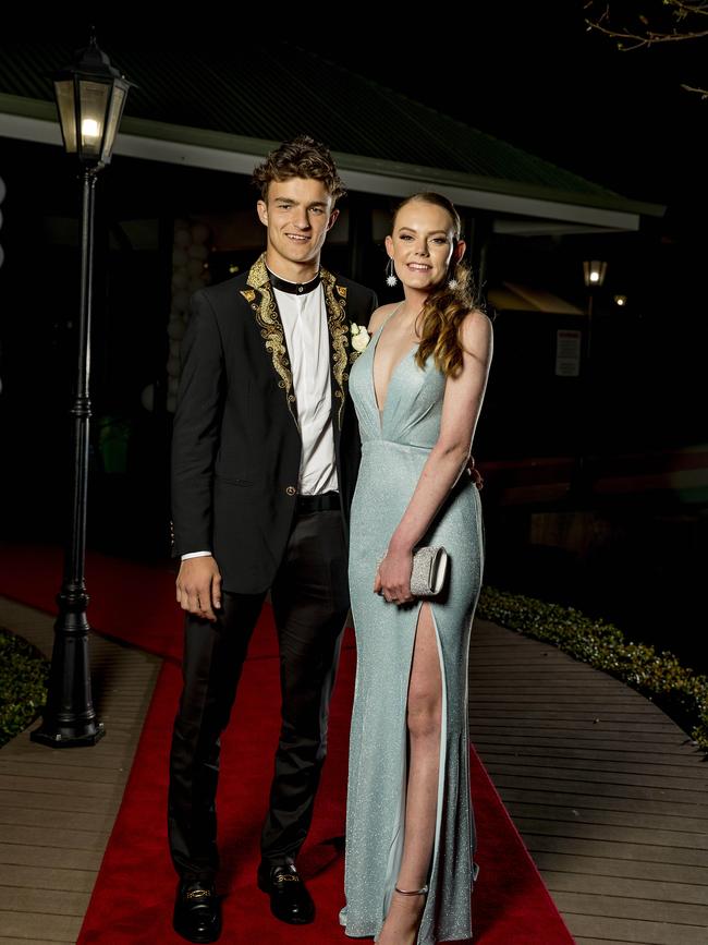 Formal for year 12 students from Emmanuel College. Alexey Shtengelor an d Analise Churchill. Picture: Jerad Williams