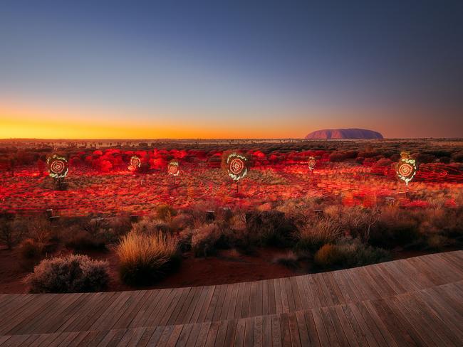 Ayers Rock Resort has launched a new cultural experience known as Sunrise Journeys. Picture: Matt Lambley