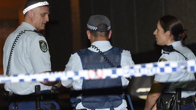 Police and emergency services at Pennant Hills last December. Picture: Gordon McComiskie