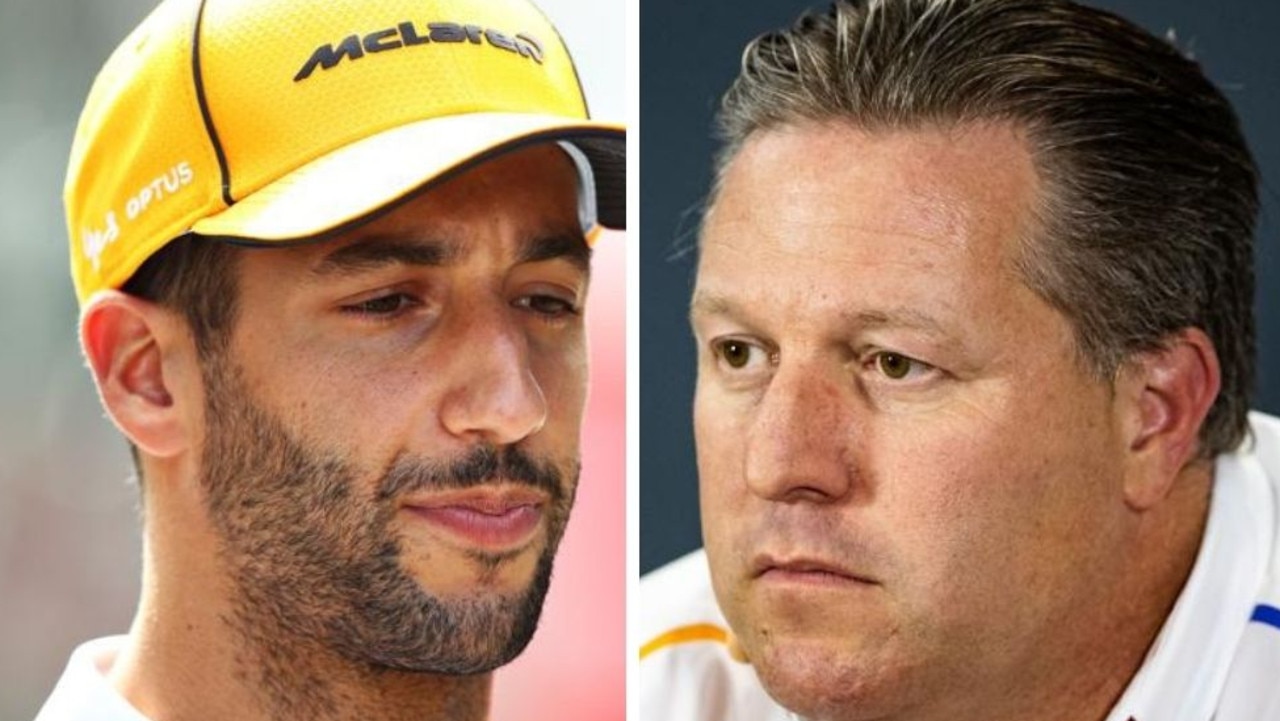 Daniel Ricciardo's boss at McLaren Zak Brown has tested positive for Covid-19.