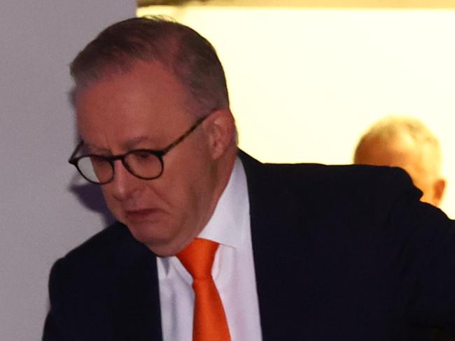 #BREAKING UPLOAD# NCA 2025 FEDERAL ELECTION, Labor Bus. April 24, 2025. Australian Prime Minister Anthony Albanese on the campaign trail in Western Australia. The PM attends the West Australian Newspapers Leadership Matters Breakfast. Picture: Mark Stewart / NewsWire