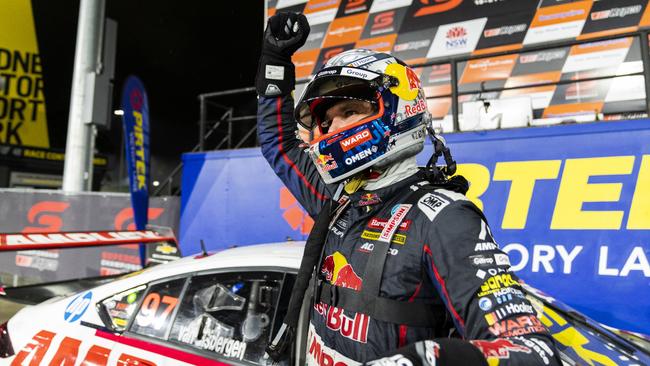 Shane van Gisbergen heads to Bathurst after clinching the 2021 Superecars Championship at Sydney Motorsport Park. Picture: Daniel Kalisz/Getty Images