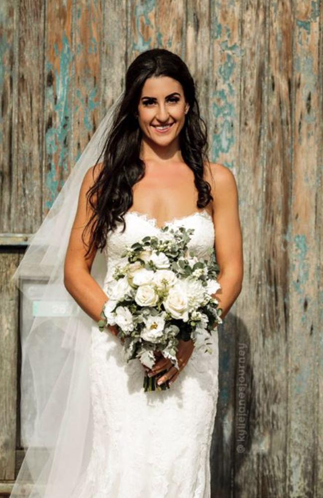 Kylie Mulcahy never thought she would be able to fit into a wedding dress.