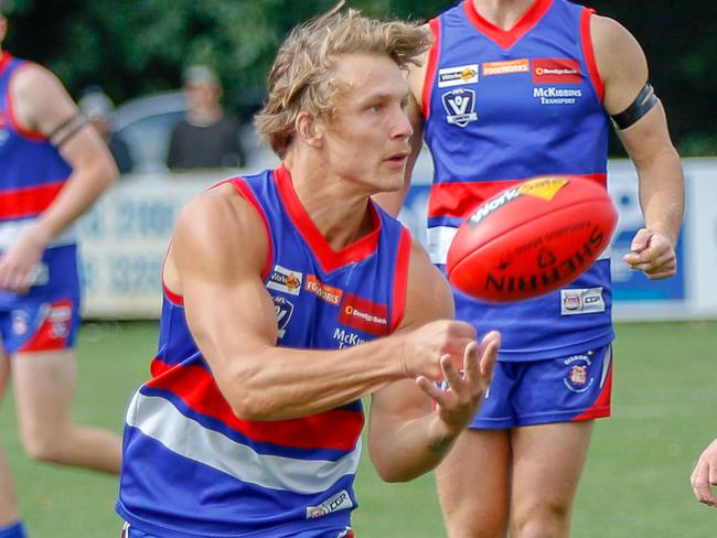 Brad Bernacki in action for Gisborne. Picture: Aaron Cook