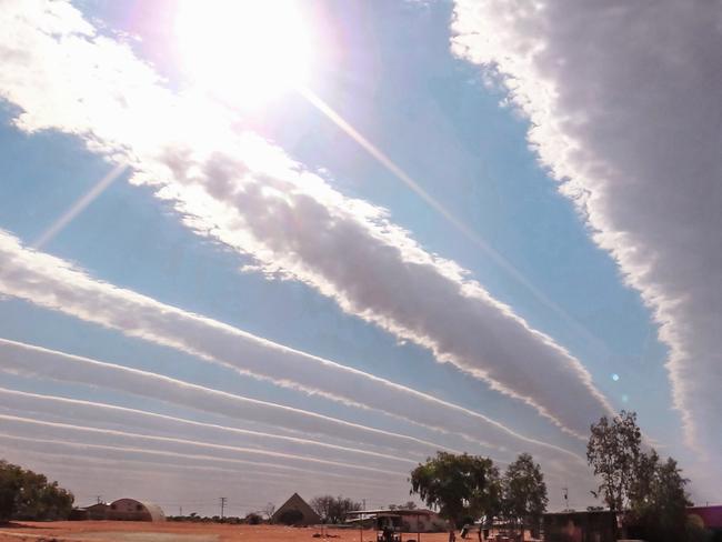 Jeanette Millier’s ‘street clouds’ captured in the remote settlement of Papunya. Picture: Jeanette Millier Photography