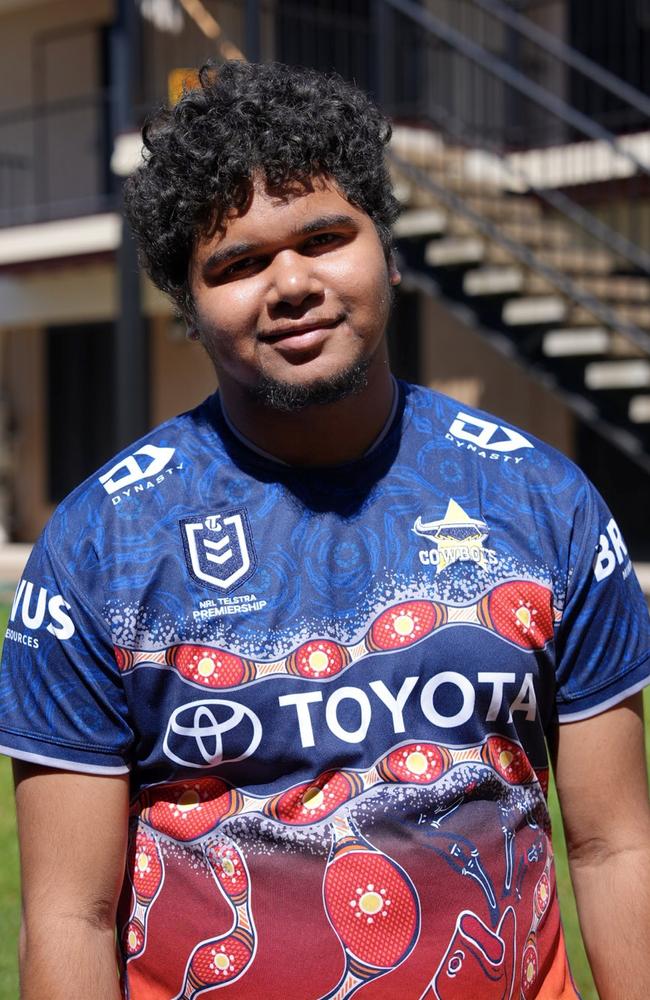 NRL Cowboys House graduate Frederick Mick, one of seven inaugural tenants of NRL Cowboys House Graduate Campus in Condon. The Cowboys Community Foundation has expanded its NRL Cowboys House, opening a third campus for its growing number of graduates in need of affordable housing. The Condon campus provides a semi-supported environment for House graduates who have completed their secondary schooling but wish to continue their education and career journeys in Townsville. Picture: Supplied