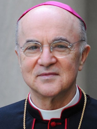 Archbishop Carolo Vigano, former Vatican envoy to the US. Picture: Supplied