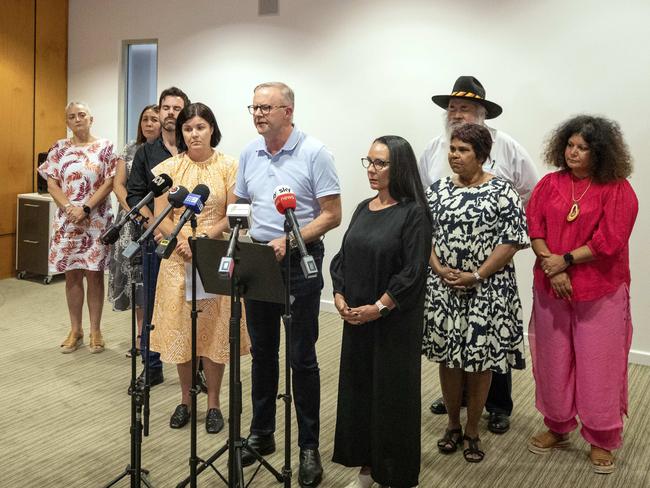 The fact that the PM spent only an hour in the Alice while spending hours at the marriage of an NSW radio announcer gives us all a clear understanding of his priorities. Picture: Liam Mendes