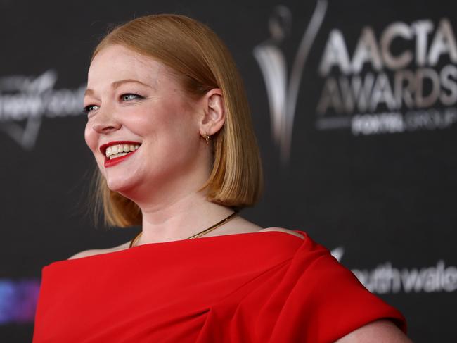 Sarah Snook also attended the AACTA Awards. Picture: Mark Metcalfe/Getty Images for AFI