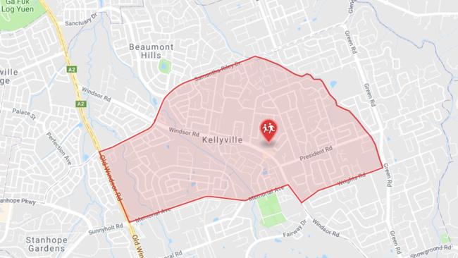 Kellyville public catchment for students.