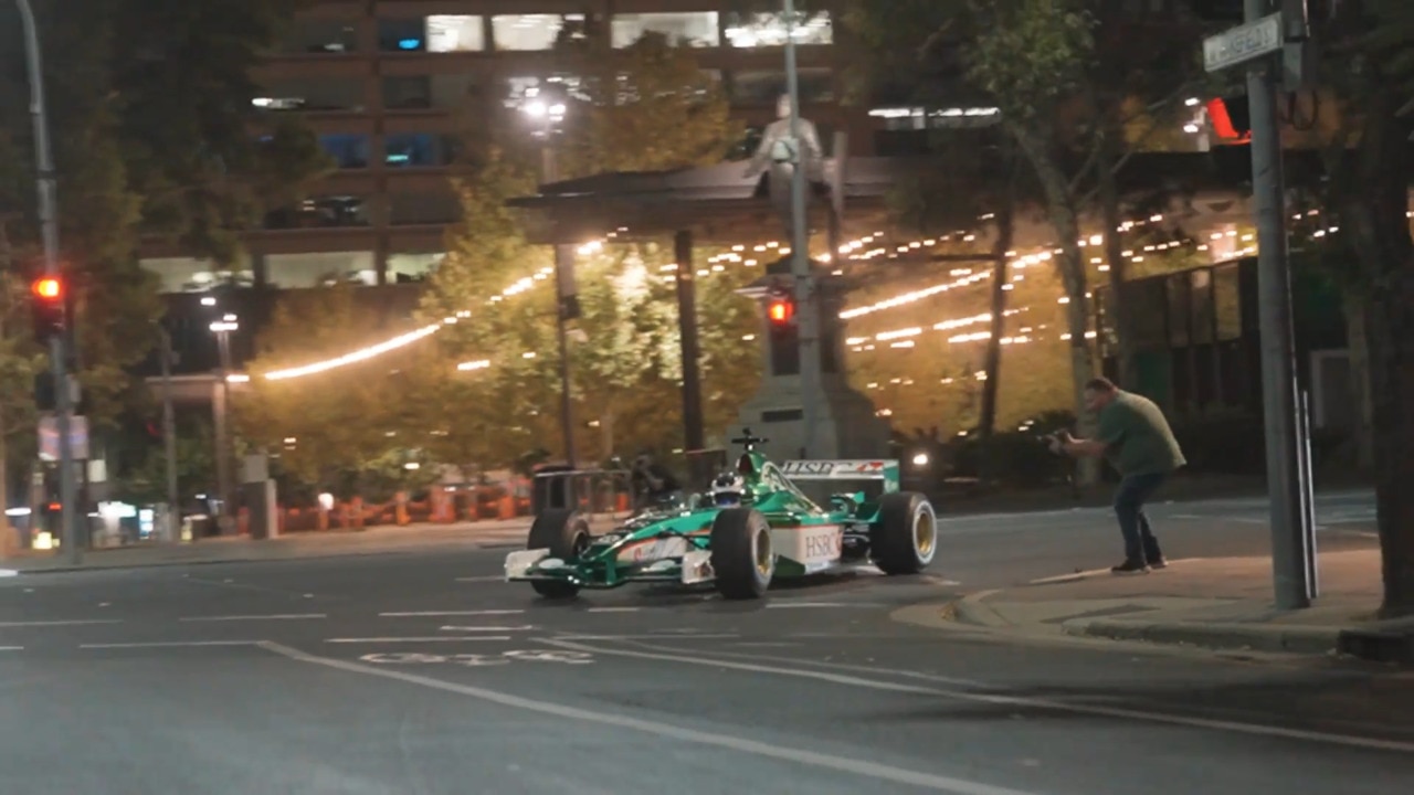 Jaguar Formula 1 and Bugatti Bolide spotted in Adelaide CBD