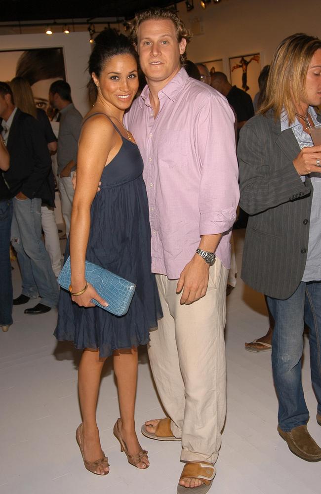 Meghan Markle and Trevor Engelson in 2006 in East Hampton, New York. Picture: Getty