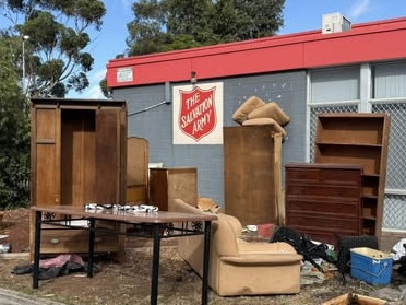 Salvation Army Parafield Gardens shared photos of unwanted Christmas presents dumped in front of their stores, many in an unsalvageable condition. Picture: Facebook