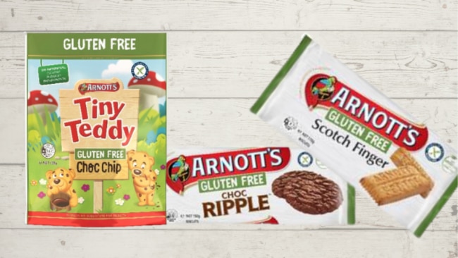 Arnott's gluten-free range. Image: Arnott's