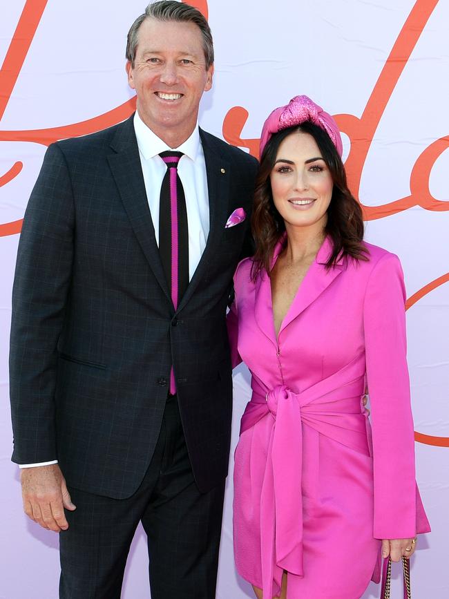 Glenn McGrath and Sara Leonardi-McGrath. Picture: AAP