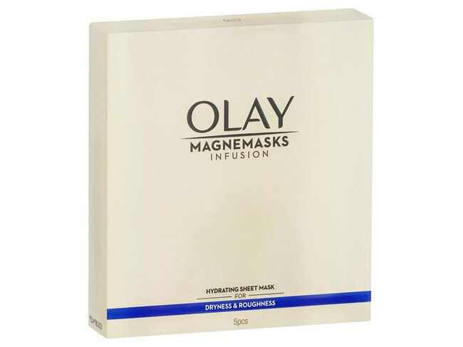 Olay magnemasks infusion hydrating masks. Picture: Supplied