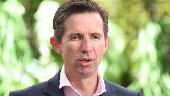 Trade Minister Simon Birmingham says businesses here and in China need to be given space to continue trading while discussions over the coronavirus were had through other channels. Picture: Lawrence Pinder