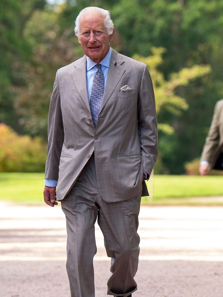 King Charles after meeting with the Scottish Violence Reduction Unit in Glasgow. Picture: AFP