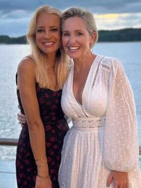 Fifi Box and Carrie Bickmore on holiday in Fiji. Picture: Fifi Box/Instagram