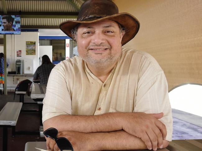 Filmmaker Aref Alfahom stops in after losing all of his money and possessions Picture: KERI MEGELUS