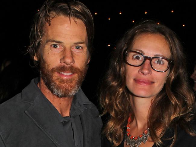 Julia Roberts and husband Danny Moder.  Picture:  Getty