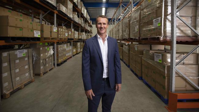 Ellume Health CEO Sean Parsons is preparing for a major US expansion to fill a massive order for rapid at-home COVID tests. Picture: Glenn Hunt